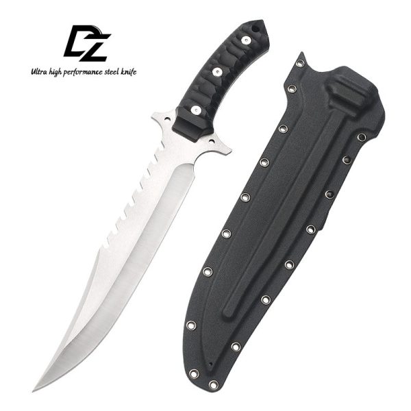 英图 1 LS104 Gui Lan Long Fixed Blade Knife G10 Handle K Scabbard