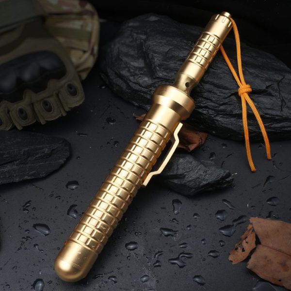 英图 3 LS103 Golden Yellow Ridge Thorn Long Fixed Blade Knife aluminum alloy handle