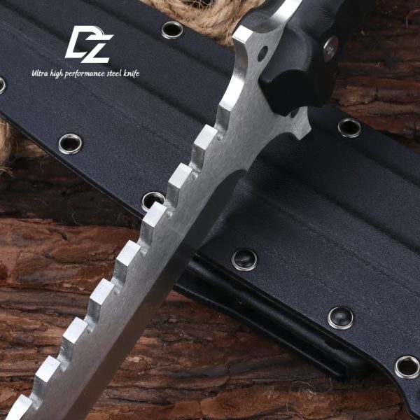 英图 5 LS104 Gui Lan Long Fixed Blade Knife G10 Handle K Scabbard