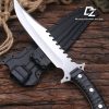 英图 7 LS104 Gui Lan Long Fixed Blade Knife G10 Handle K Scabbard