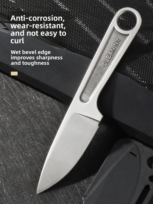 详情-1 SS158 KA-BAR 1119 all steel small straight Short Fixed Blade Knife All steel knife K Scabbard