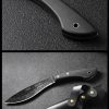 详情-10 GT025 Xingrui Jiwen Dog Leg Curved Knife Wooden Handle Leather Sheath