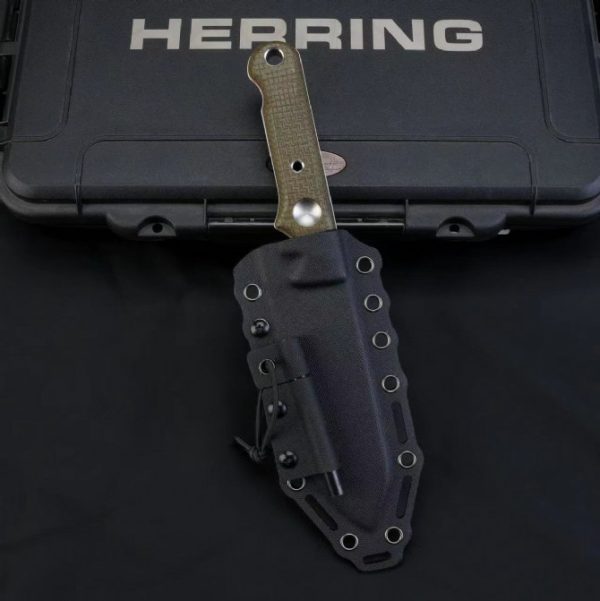 详情-11 SS170 White River Tactical Straight Knife in the United States Short Fixed Blade Knife Two tone linen handle K Scabbard