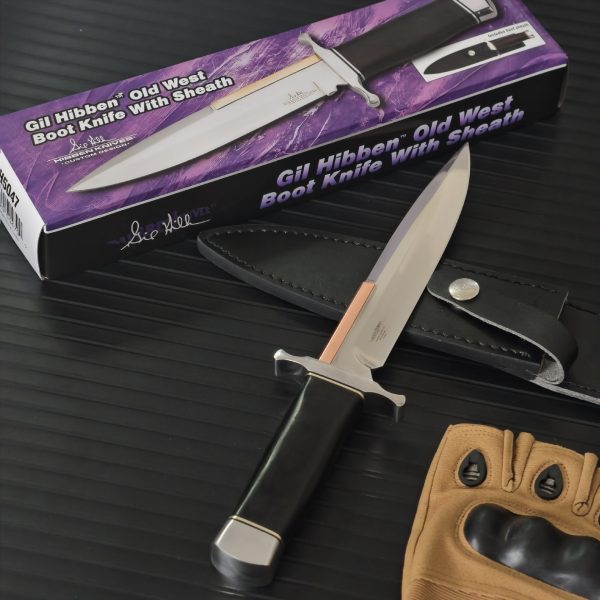 详情-2 SS160 Small toothpick/Old Western boot knife Short Fixed Blade Knife Wooden Handle Leather Sheath