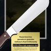 详情-3 LS096 troubleshooting Long Fixed Blade Knife Wooden Handle Leather Sheath