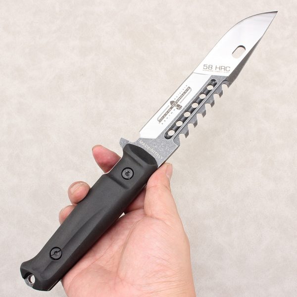 详情-3 SS162 Extreme Martial Aggression (Black/Green) Short Fixed Blade Knife G10 Handle Nylon cloth knife cover