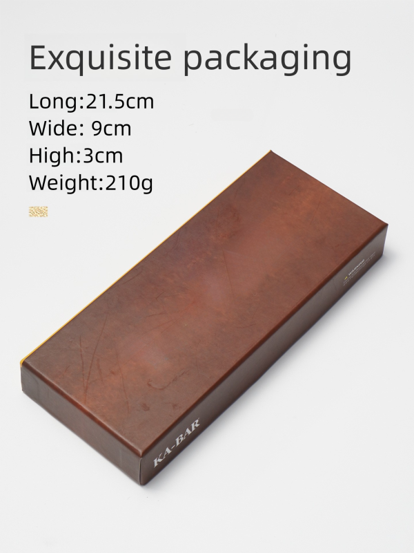 详情-5 SS158 KA-BAR 1119 all steel small straight Short Fixed Blade Knife All steel knife K Scabbard