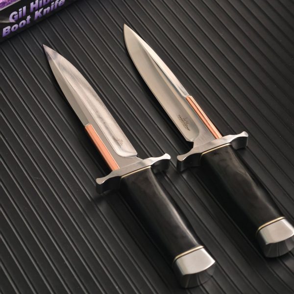 详情-5 SS160 Small toothpick/Old Western boot knife Short Fixed Blade Knife Wooden Handle Leather Sheath