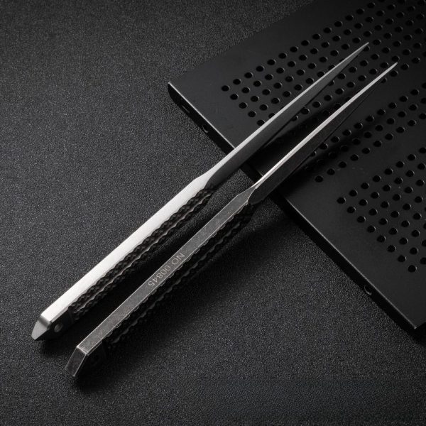 详情-7 DE031Tea needle breaking ice cone Double-edged Knife All steel handle K Scabbard