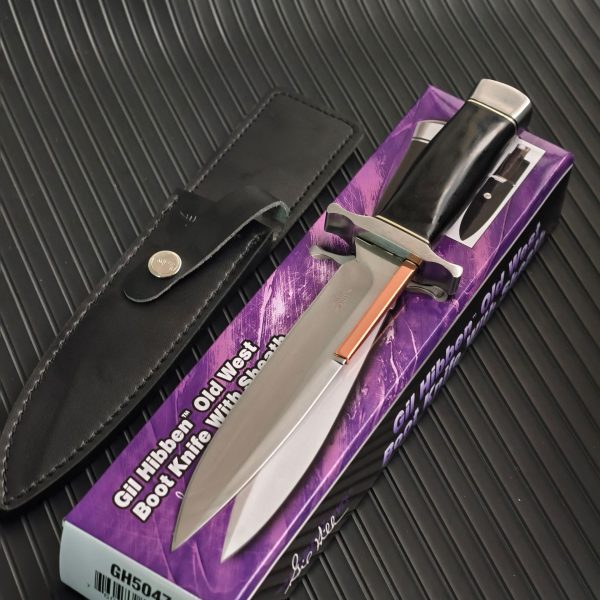 详情-7 SS160 Small toothpick/Old Western boot knife Short Fixed Blade Knife Wooden Handle Leather Sheath