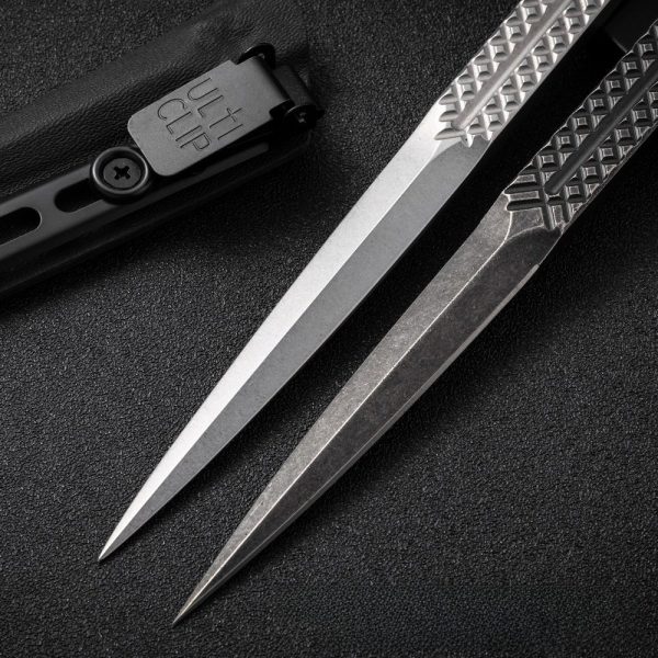 详情-8 DE031Tea needle breaking ice cone Double-edged Knife All steel handle K Scabbard