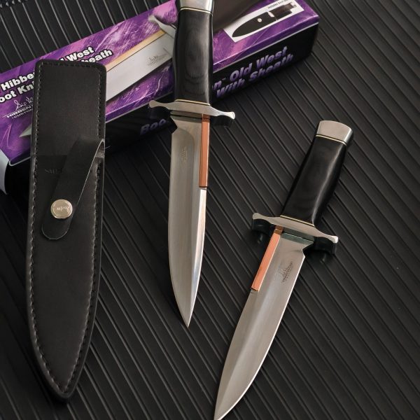 详情-9 SS160 Small toothpick/Old Western boot knife Short Fixed Blade Knife Wooden Handle Leather Sheath