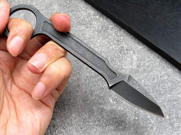 SS139 C1134 Short Fixed Blade Knife All steel K Scabbard