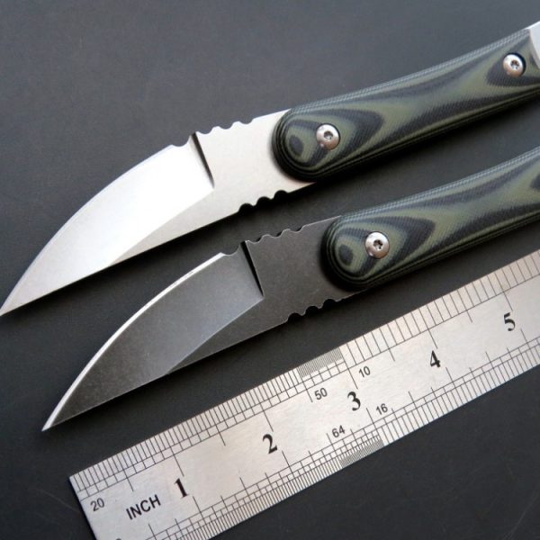 aaa1234 SS138 C1390 (black/silver) Short Fixed Blade Knife G10 Handle K Scabbard