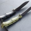 SS136 EF112 (black/green)Short Fixed Blade Knife G10 Handle K Scabbard