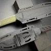 SS135 EF129 (black/green)Short Fixed Blade Knife G10 Handle K Scabbard