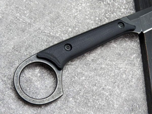 blk13125 (4) SS137 C1140(绿/黑/银)Short Fixed Blade Knife G10 Handle K Scabbard