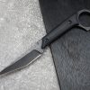 blk13125 (6) SS137 C1140(绿/黑/银)Short Fixed Blade Knife G10 Handle K Scabbard