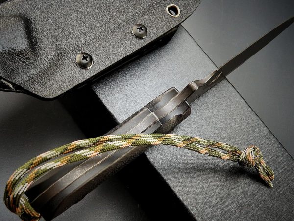 blk14264 (2) SS140 EF130 (black/brown/green)Short Fixed Blade Knife G10 Handle K Scabbard