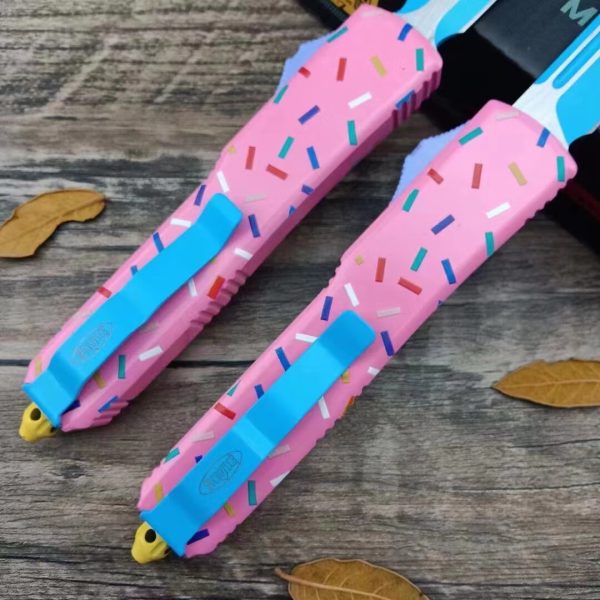 d5bfc66c40864402 ZC013 Micro tech donuts straight out OTF Knife G10 Handle