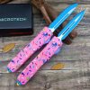 f38d8a1ff5717595 ZC013 Micro tech donuts straight out OTF Knife G10 Handle