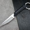 sil13253 (6) SS137 C1140(绿/黑/银)Short Fixed Blade Knife G10 Handle K Scabbard