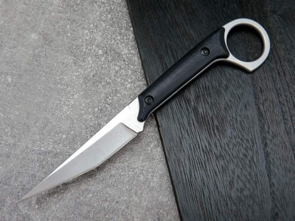 sil13253 (6) SS137 C1140(绿/黑/银)Short Fixed Blade Knife G10 Handle K Scabbard