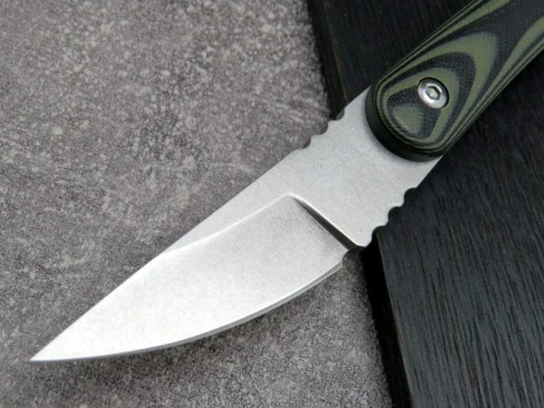 sil14256 (4) SS138 C1390 (black/silver) Short Fixed Blade Knife G10 Handle K Scabbard