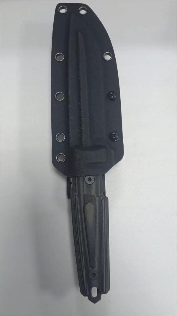 主图-1 SS153 Black Blade Straight Blade Camouflage Green Short Fixed Blade Knife G10 Handle K Scabbard