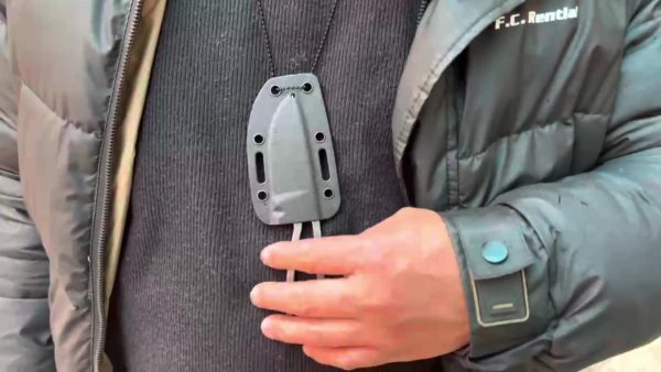 主图-1 SS143 Ant Little Straight Short Fixed Blade Knife All steel K Scabbard