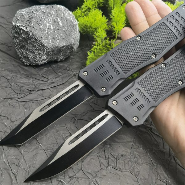 主图-1 ZC014 Micro technology injured tooth dragon OTF Knife aluminum alloy handle