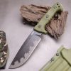 主图-1 SS151Miller M32/M33 (black/green)Short Fixed Blade Knife G10 Handle K Scabbard