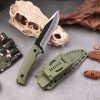 主图-4 SS155 Boer (black/green) Short Fixed Blade Knife G10 Handle K Scabbard
