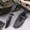 SS150 A4 multifunctional knife (black/desert)Short Fixed Blade Knife G10 Handle K Scabbard