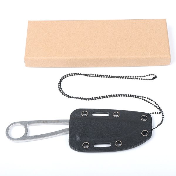 主图-5 SS143 Ant Little Straight Short Fixed Blade Knife All steel K Scabbard