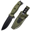 SS149 A3 multifunctional knife (black/green) Short Fixed Blade Knife G10 Handle K Scabbard