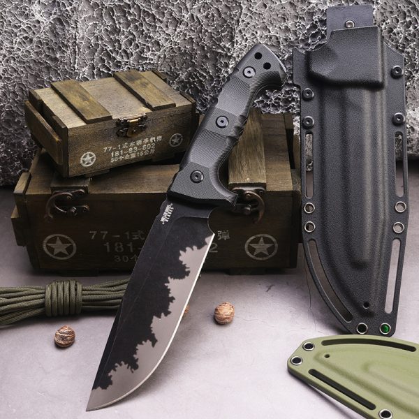 主图-6 SS151Miller M32/M33 (black/green)Short Fixed Blade Knife G10 Handle K Scabbard