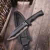 主图-8 SS151Miller M32/M33 (black/green)Short Fixed Blade Knife G10 Handle K Scabbard