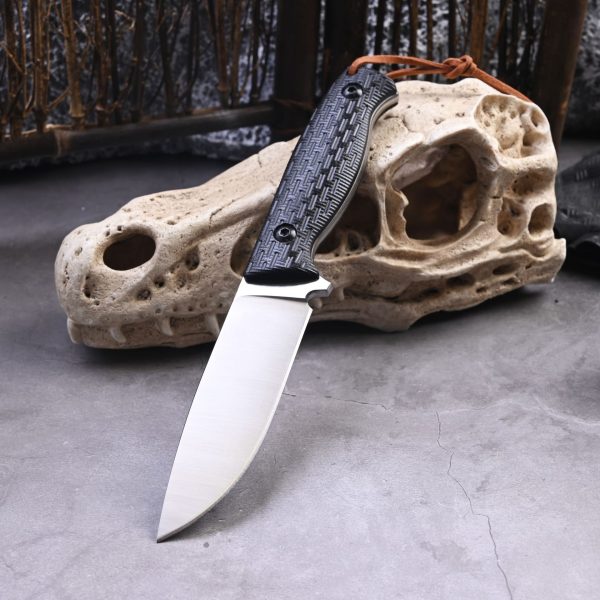 详情-1 SS152 07 Little Boer Short Fixed Blade Knife G10 Handle K Scabbard