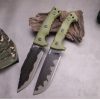 详情-1 SS151Miller M32/M33 (black/green)Short Fixed Blade Knife G10 Handle K Scabbard
