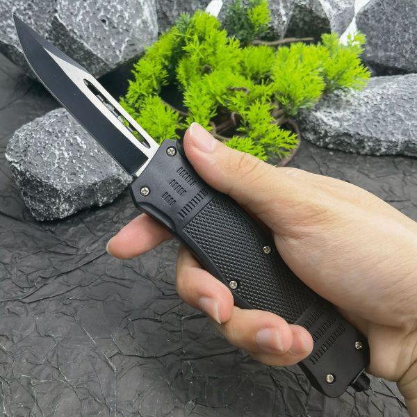详情-1 ZC014 Micro technology injured tooth dragon OTF Knife aluminum alloy handle