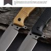 详情-12 SS145 A1 Multi functional Knife (Black/Desert)Short Fixed Blade Knife G10 Handle K Scabbard