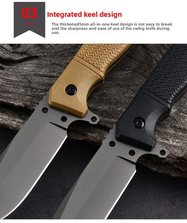 详情-12 SS145 A1 Multi functional Knife (Black/Desert)Short Fixed Blade Knife G10 Handle K Scabbard