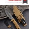 详情-13 SS145 A1 Multi functional Knife (Black/Desert)Short Fixed Blade Knife G10 Handle K Scabbard