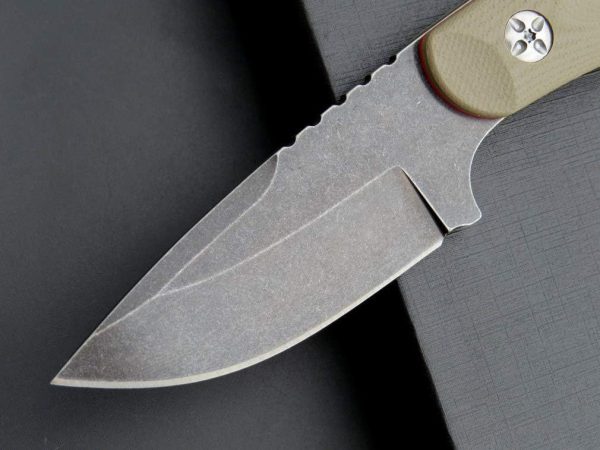 详情-13 SS142 EF121 (Black/Desert) Short Fixed Blade Knife G10 Handle K Scabbard