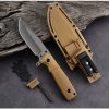 详情-16 SS145 A1 Multi functional Knife (Black/Desert)Short Fixed Blade Knife G10 Handle K Scabbard