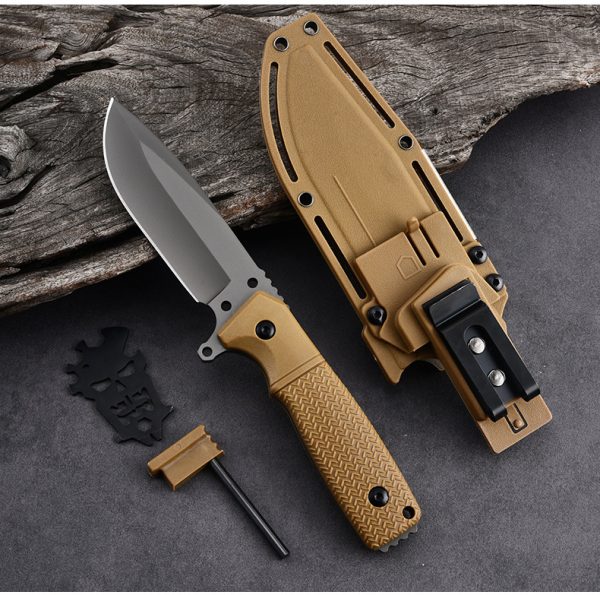 详情-16 SS145 A1 Multi functional Knife (Black/Desert)Short Fixed Blade Knife G10 Handle K Scabbard