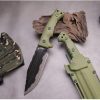 详情-2 SS151Miller M32/M33 (black/green)Short Fixed Blade Knife G10 Handle K Scabbard