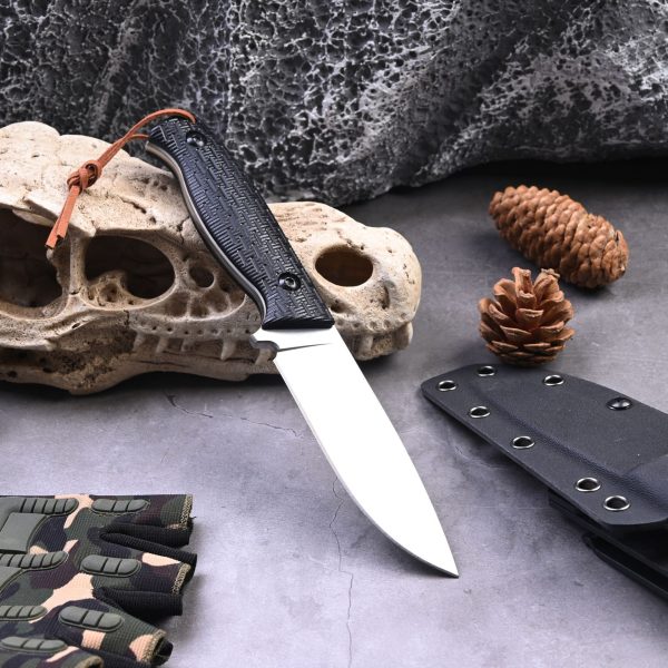 详情-3 SS152 07 Little Boer Short Fixed Blade Knife G10 Handle K Scabbard