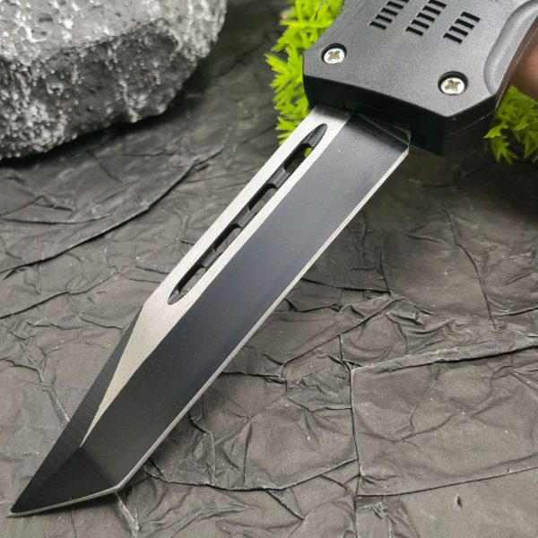 详情-3 ZC014 Micro technology injured tooth dragon OTF Knife aluminum alloy handle